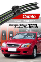 LimpiaFrente LimpiaFrente Wiper Blades Para Kia Cerato 2003-2017 Pares Accesorios Para Ventanas Delanteras De Goma Natural Tamaño Original - details 0