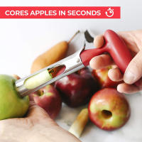 Cortador De Manzanas Y Peras De Acero Inoxidable Premium Herramienta Para Quitar La Semillas Y El Centro De Frutas Y Verduras Para Cocina - details 8