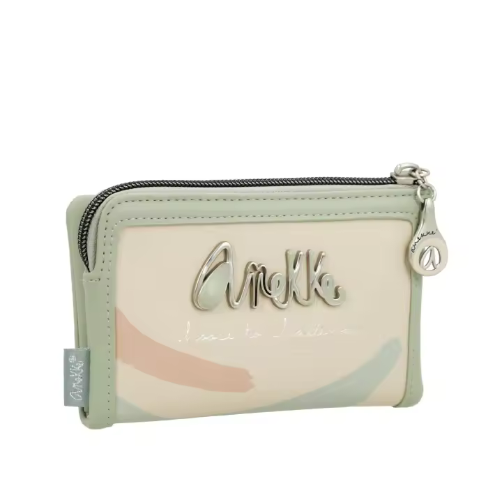 Billetero de mujer Original - Material flexible - Tamaño mediano - Monedero con cierre de cremallera - Tarjetero con múltiples ranuras - Ref. 40749-912 - Mide 15 x 10 x 3 cm - 1