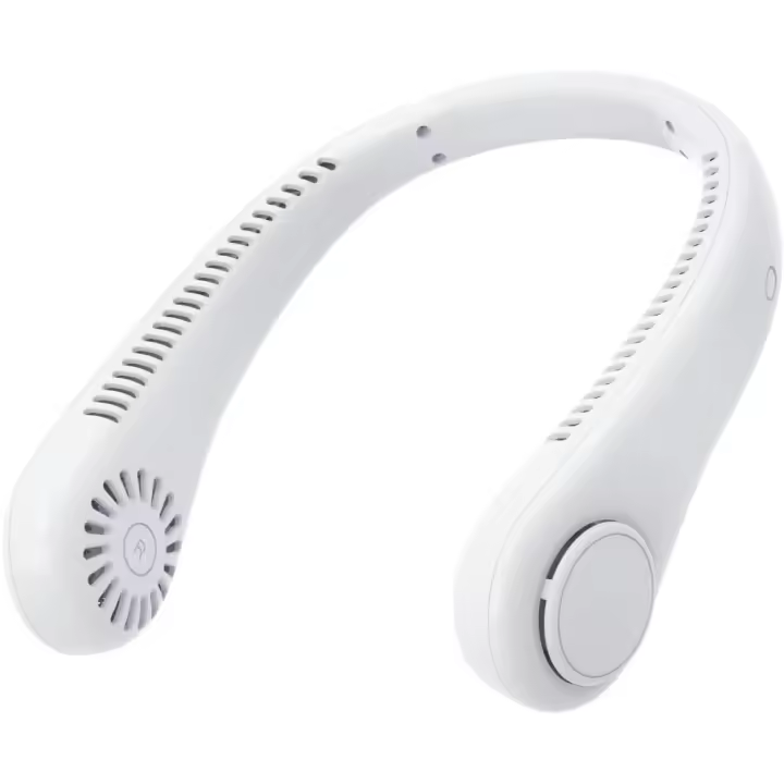 Nuevo VENTILADOR DE Cuello Códodo, Silencioso, Aspas Turbo, Carga USB, para Exterior, Alta potencia, mini ventilador (Blanco) - 1