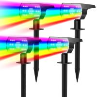 Lámpara Solar LED Exterior 56 Luces Impermeable RGB 3 Modos De Iluminación Spotlights De Jardín Decorativos Patio Jardín Trasero Iluminación De Garage - details 0