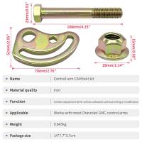 Kit De Bolívares Para Ajuste De Aligamiento Camber Caster Para Chevrolet Silverado 2500 3500 GMC Sierra 1500 2500 ±1.5 Grados Frontal - details 2