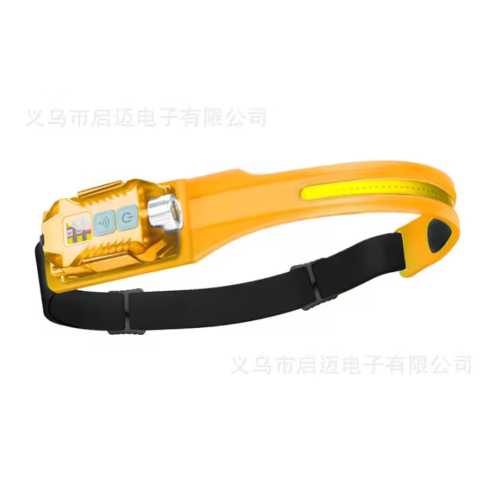 Nueva linterna frontal para correr de silicona con fuente de luz múltiple XPE+LED con inducción magnética, luz ultravioleta violeta, luz potente. - 1