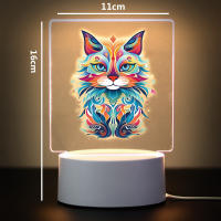 Lámpara De Mesa USB Con Ambiente De Gato Luz Nocturna RGB LED Decoración Para Habitación Regalo Iluminación De Ambiente RGB LED - details 6