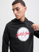 Jack & Jones hombre Sudadera con Capucha ajustable Mod JJURBAN Logo Estampado Moda Casual Informal Otoño Invierno REF 279115 - details 3