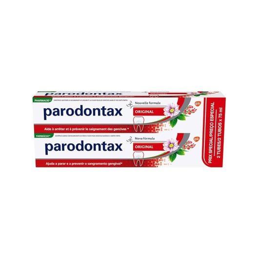 PARODONTAX ORIGINAL SABOR MENTA Y JENGIBRE PASTA PACK 2 X 75 ML