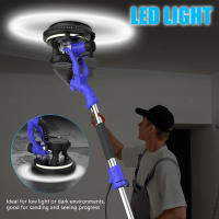 Lijadora de paneles de yeso, 220V, velocidad ajustable, plegable, pulido de pared y suelo, luz Led, máquina pulidora de masilla para pared, polvo automático, 950W Lijadora de paneles de yeso - details 6