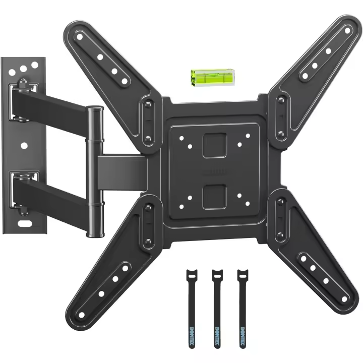 FGNS.Soporte TV Pared para Televisións de 26-55 Pulgadas de LED LCD Planos y Curvos, Inclinable Giratorio y Se Extiende Soporte Pared TV de Movimiento, Carge hasta 35 Kg, Máx VESA 400x400 mm - 1