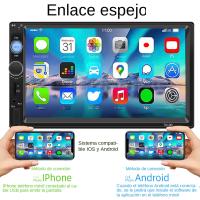 Reproductor Multimedia BT MP5 Para Coche HIPPBQCC 7 Pulgadas Pantalla Táctil HD 2 Din Con Cámara Trasera Y Enlace Espejo FM Aux Universal - details 0