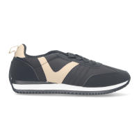 Davinia Shoes Zapatillas para mujer comodas, doble tejido aterciapiopeladas y liso y detalle en el lateral. Shoes&Blues.es ZZ-129-Negro - details 1