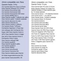 Correa De Reloj De Silicona 26MM 22MM Para Garmin Fenix 6X 6 6S pro 7X 7 Easyfit Wristband Fenix 5 5X 5S plus Pulsera Compatible - details 8