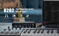 BOMGE U202 Interface De Audio USB Con Preamplificador De Micrófono Puertos XLR/TSR/TS 48V Resolución 32-Bit/192kHz Para Grabación Y Streaming En Computadora - details 1