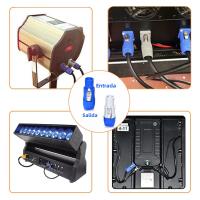 10Pcs Conector De Poder 3Pin Powercon XLR 20A Plug Power Socket NAC3FCA NAC3MPA NAC3FCB Adaptador Macho Para Escenario Luz LED Pantalla - details 2