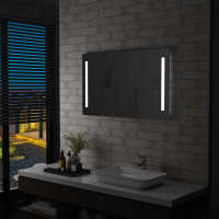 vidaXL Espejo de Pared de Baño con LED Accesorio de Maquillaje Tocador Dimensiones 60 x 50 cm, 80 x 60 cm, 100 x 60 cm - details 2