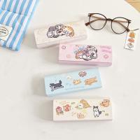 Estuche De Leder Para Gafas Y Solares Retro Unisex Estilo Simple Y Elegante Tamaño 15.5*5.5*3cm Para Hombres Y Mujeres - details 0