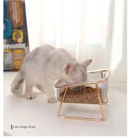 Tazón Doble Para Gatos Con Soporte Antideslizante Transparente Tazón De Agua Para Perros Y Gatos Alimentador De Animales - details 3