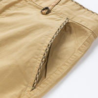 Shorts Casuales Para Hombres Algodón Puro Estilo Recto Moda Verano Pantalones Deportivos Trabajo Cinco Puntos Caballo - details 14