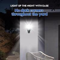 Lámpara Solar Exterior IP65 Con Sensor COB 108 LED Para Jardín Patio Camino 3 Modos De Iluminación Control Remoto Resistente Al Agua - details 6