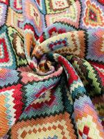 Tejidos Ortuño- Tela  Gobelino Rombos, Tela para Tapizar por metros, Tela para Cojines, Cortinas, Sillas, Bolsos  1m x Ancho 2.80m - details 0