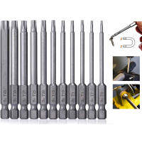 Juego De 11 Piezas De Puntas De Destornillador Magnéticas De 1/4" Hexagonal Tamper Proof Torx Y Planas F1FC Alta Calidad Para Perforación - details 11
