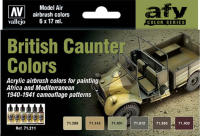 ACRYLICOS VALLEJO - CONJUNTO DE PINTURAS CAUNTER BRITISH COLORS - VALLEJO 71211 - details 0