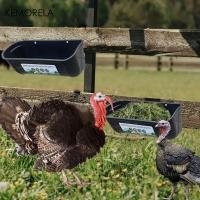 KEMORELA Alimentador De Pollo Grande 1pc Diseño Sin Desorden Para Ganadería Pato Ganso Resistentes Fronterizos Gran Basinal Montado En Valla - details 7