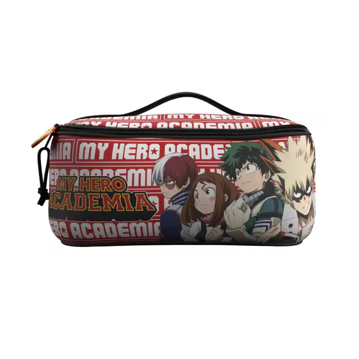 My Hero Academia- Neceser, Bolsa de Aseo, Portatodo, Color Rojo, Producto Oficial (CyP Brands) - 1