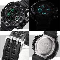 Reloj Digital Militar Para Hombres Reloj Deportivo De Exteriores Resistente Al Agua Con Luz Luminosa Cronógrafo Estudiante Reloj De Pulsera Electrónico - details 9