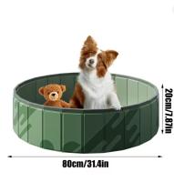 Petic - Φ120 x 30cm - Piscina plegable para mascotas, bañera para perros, piscina plegable para interiores y exteriores con orificios de instalación y drenaje rápidos - details 4