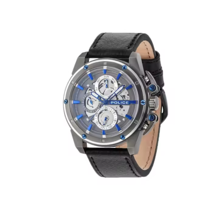 Police Reloj Multiesfera para Hombre de Cuarzo con Correa en Cuero PL14688JSUS.13 - 1