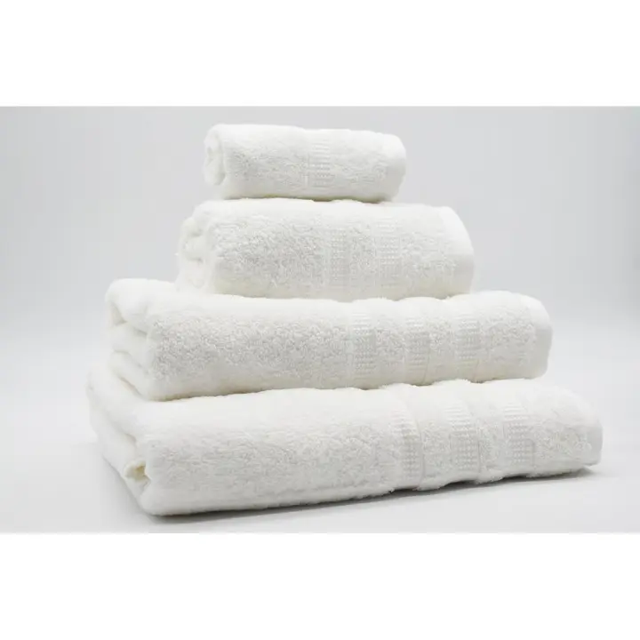 Toalla 100% Algodón de Rizo Americano Premium 500 Gr/m2 Blanco Vidal Home (Medidas: 30x50cm, 50x100cm, 70x140cm, 100x150cm) - 1