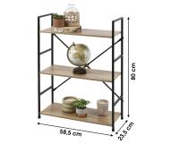 Estantería 3/4/5 baldas Dallas / estantería mueble de almacenamiento estantería con diseño de escalera de 5 niveles 58.8x23.5x144cm - details 0