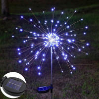 Luz De Fuegos Artificiales Solar 100LED Para Jardín Con 8 Modos De Iluminación DIY Estrella Faeira Decorativa Para Fiestas - details 2