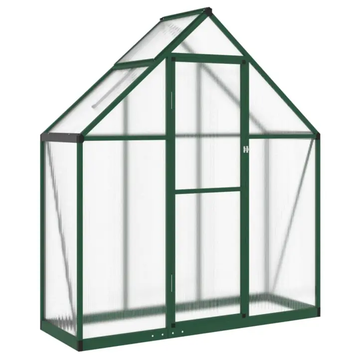 vidaXL Invernadero con marco base aluminio 169x58x195 cm Color Antracita,  Plateado,  Verde y mas - 1