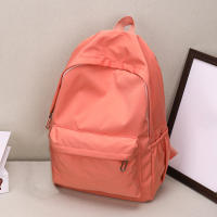 Bolso De Hombro Preppy En Color Sólido Bolsa Escolar De Nylon Bolsa De Deporte Y Viaje Para Mujeres Chicas Y Adolescentes Blanco - details 8