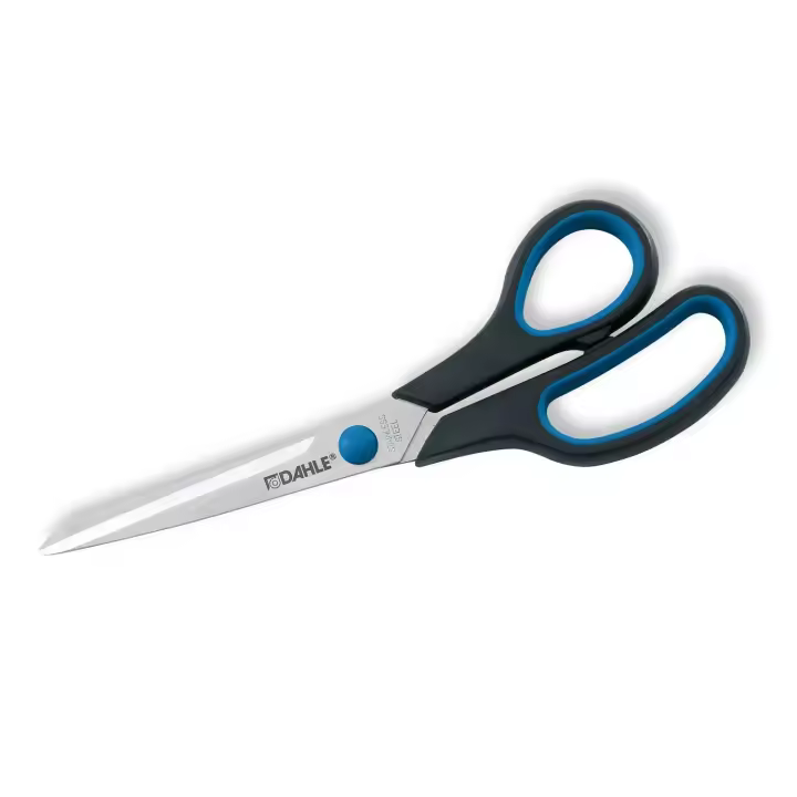 Dahle 54408 office comfort-grip tijeras de acero templado 20cm - hojas afiladas - mangos revestidos de goma - 1