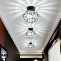 Luz De Cristal LED Para Pasillo Luz De Techo Moderna Y Creativa Entrada De Porche Balcón Nordic Instalación En Superficie - details 3