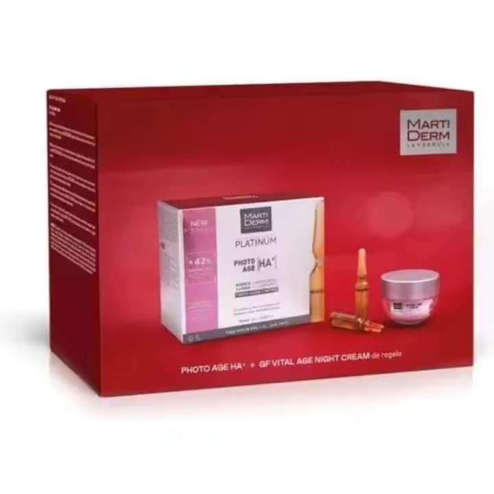 Pack Martiderm Platinum Photo Age 30 Ampollas 2 Ml + Vital Age Crema Noche 15 Ml - 1