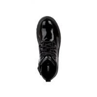 Botas militares niña GEOX J9420G C9999 MILITAR CHAROL NEGRO 29510 23I - details 3
