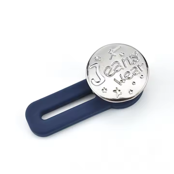 Botón de Pantalón, Extensor de Cintura, Botón Metálico de Silicona Ajustable, Varios Modelos - 1