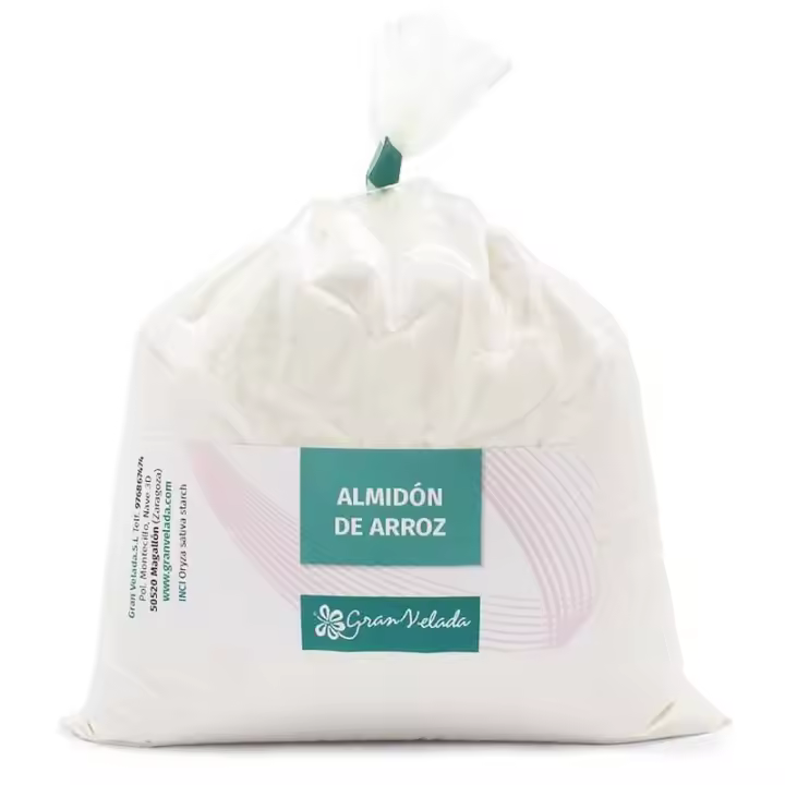 Harina de arroz natural y suavizante para cosmética casera | Polvo absorbente, antiinflamatorio y desodorante | Ideal para cabello graso y piel sensible. Sin porcentajes. - 1