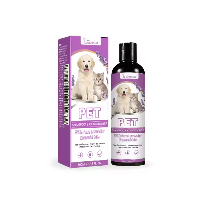 Champú para Mascotas con Aloe Vera - Alivia la Picazón + Acondicionador Antienredos (Pelo Suave y Brillante) - 1