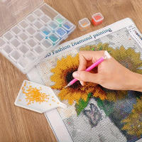 Set De 28/56 Cuadrículas Para Pintura Diamante DIY Organizador De Cuentas De Uñas Juego De Cajas De Almacenamiento Individual Para Cuentas De Arroz - details 1