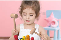 Juguete De Madera Montessori Para Bebés Y Niños Juego Divertido De Adivina Quién Sale Con Elefante Para Desarrollar Habilidades Motoras Y Cognitivas - details 3