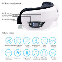 Masajeador De Ojos Inteligente 6D Con Vibración Y Aire Caliente Instrumento De Cuidado De Los Ojos Con Bluetooth Y Música Gafas De Relajación Para Fatiga Ocular - details 5