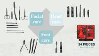 Gran oferta, juego de tijeras para uñas de 8/15/24 piezas, juego de tijeras para pedicura, tijeras para uñas de acero inoxidable, juego de herramientas de manicura para hombres y mujeres; - details 1