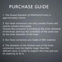Conector De Camión Femenino 5Pcs G3/4 Pulgada DN20 Hilo Interno Accesorios De Bomba De Agua Juntura Pagoda Coupling Para Riego De Jardín - details 0