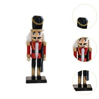 Nutcrackero De Madera Clásico Para Navidad Decoración Tradicional Figura De Adorno Para Mesa De Fiestas Regalo Para Niños - details 4