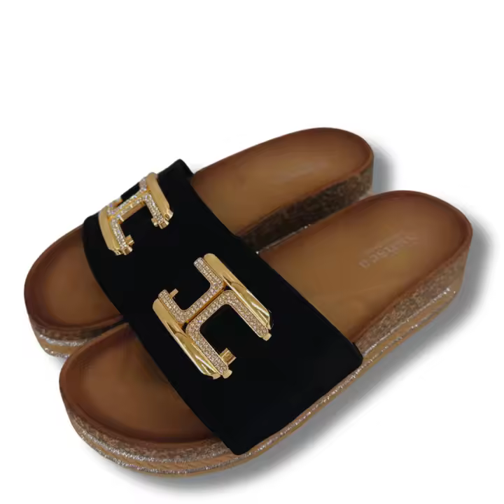 Sandalias para mujer leopardo con suela antideslizantes con diseño sencillo marca sunsea - 1