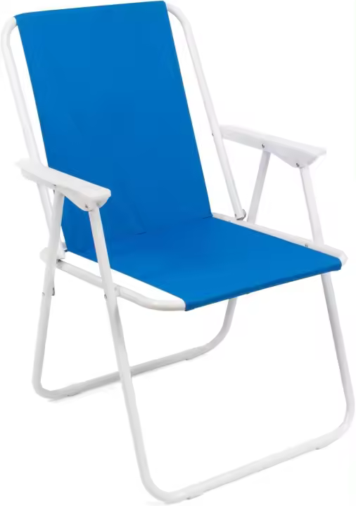 Silla Playa Plegable | con Reposabrazos | Azul Turquesa | Asiento de Lona Impermeable | Estructura de Acero Resistente | Medidas 75x53x43 cm | Sillas de Playa. - 1